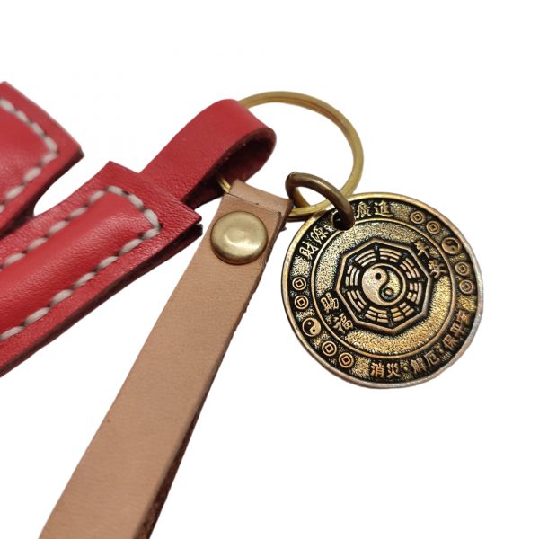 時尚真皮牛皮生肖字母鎖匙扣 Stylish Genuine Leather Zodiac Animal Keychain with Initial